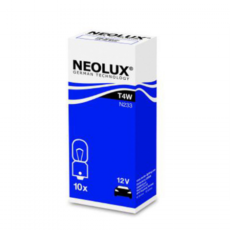 Becuri Auto - Set 10 buc Bec Pozitie 12V T4W Ba9S Neolux