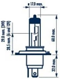 Bec Far H4 60/55W P43T RP50 12V Narva [3]