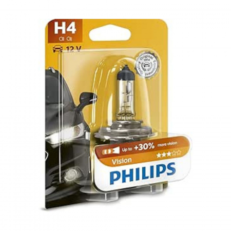 Electrica si Electronice Auto - Bec Far H4 P43T 60/55W 12V Vision (Cutie) Philips