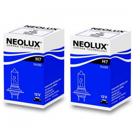 Becuri Auto - Pachet 2 x Bec Far H7 12V Px26D 55W Neolux