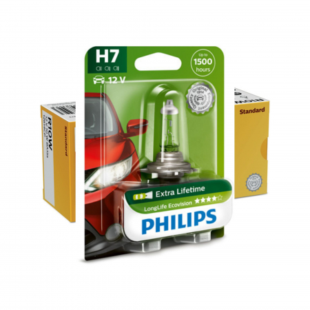 Halogen - Bec Far H7 55W 12V Longer Life Ecovision  Philips (Blister)