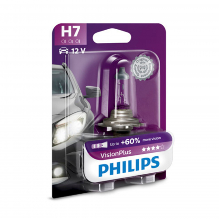 Electrica si Electronice Auto - Bec Far H7 55W 12V Vision Plus Philips