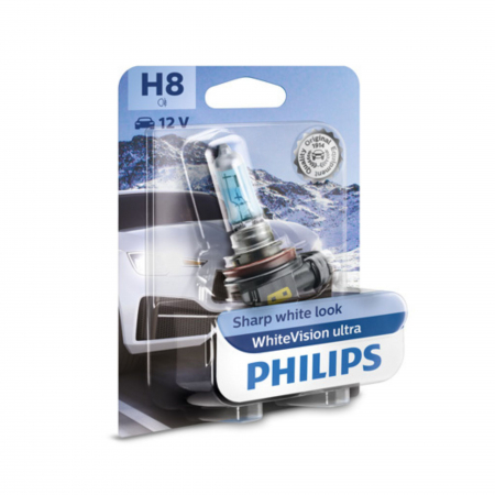 Electrica si Electronice Auto - Bec Far H8 PGJ19-1 35W 12V Philips White Vision Ultra