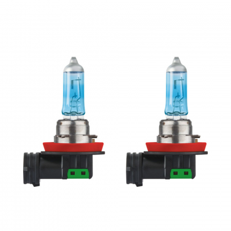 Pachet 2 Becuri Far H8 PGJ19-1 35W 12V Philips White Vision Ultra [1]
