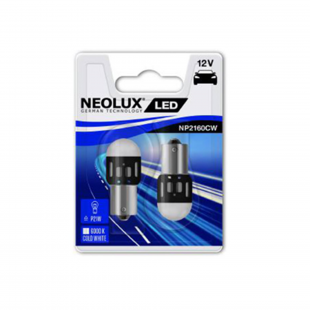 Auxiliare LED - Set 2 buc Bec Led 12V 1.2W Ba15S Blister Neolux