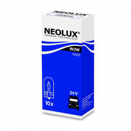 Electrica si Electronice Auto - Set 10 buc Bec Fara Soclu 24V W3W Neolux