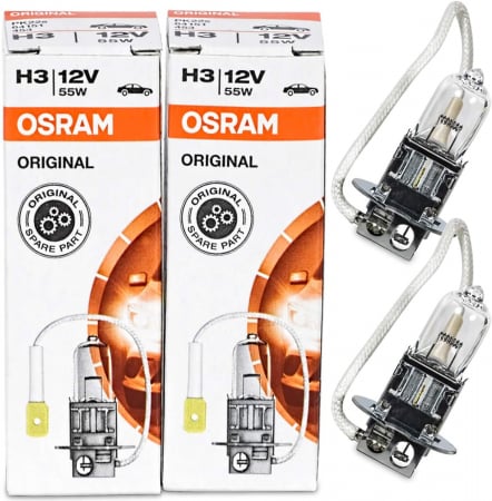 Becuri Auto - Pachet 2 becuri H3 12V Osram Original