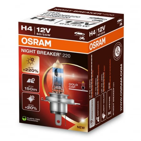 Halogen - Bec halogen H4 12V Osram Night Breaker 220%