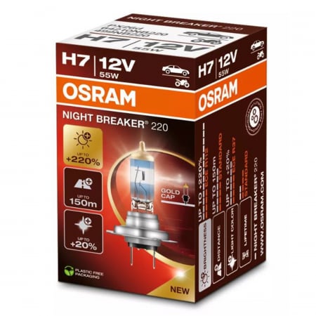 Branduri - Bec halogen H7 12V Osram Night Breaker 220%