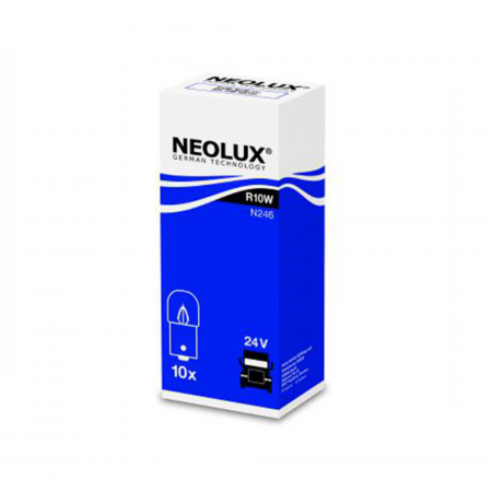 Electrica si Electronice Auto - Set 10 buc Bec Auxiliar 24V R10W Neolux
