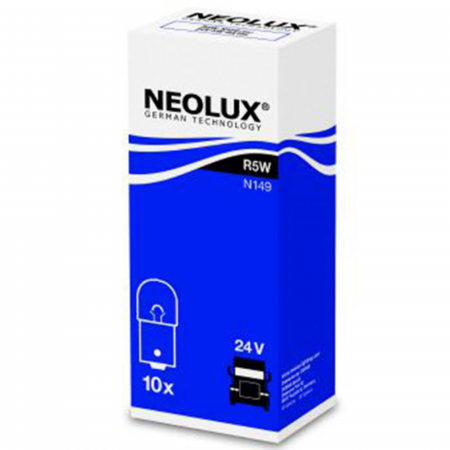 Auxiliare Halogen - Set 10 buc Bec Auxiliar 24V R5W Ba15S Neolux