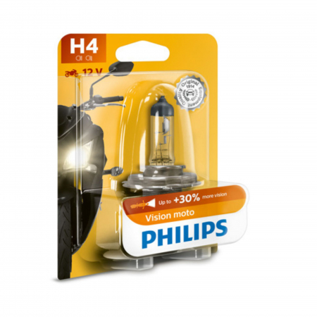 Halogen - Bec Moto H4 Vision 12V 60/55W Philips (Blister)