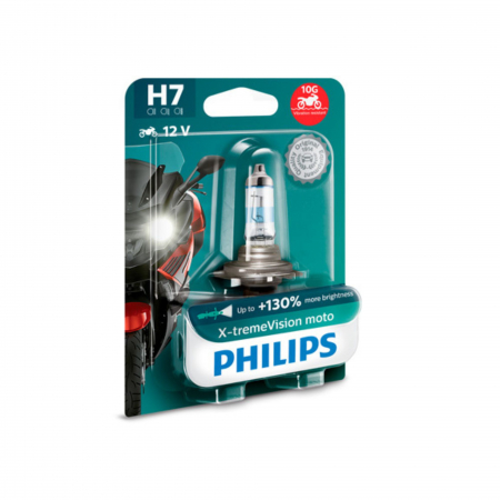 Halogen - Bec Moto H7 X-Treme Vision 12V 55W (Blister) Philips