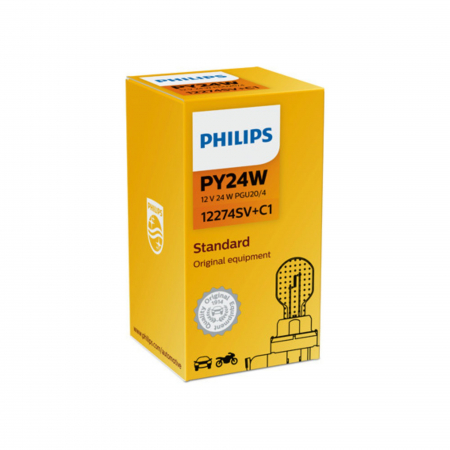 Electrica si Electronice Auto - Bec Semnalizare 12V PY24 Silver Vision Philips