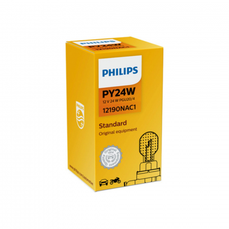 Electrica si Electronice Auto - Bec Semnalizare 12V PY24W Hiper Vision Philips