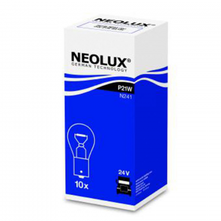 Becuri Auto - Set 10 buc Bec Semnalizare 24V P21W Ba15S Neolux