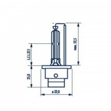Bec Xenon 85V D2S 4000 K Narva [2]