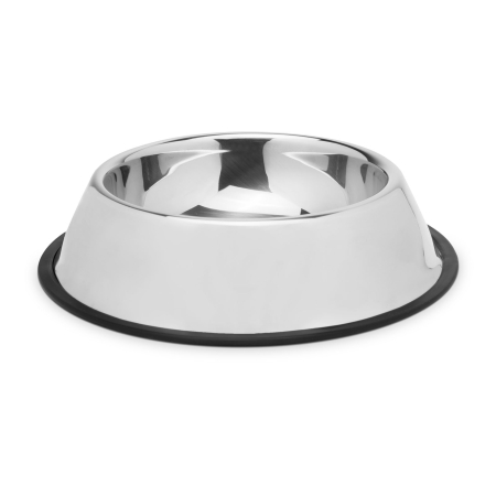 Castroane si adapatori animale - Bol clasic Yummie pentru câini/pisici - 18 cm, oțel inoxidabil (Antiglisant)