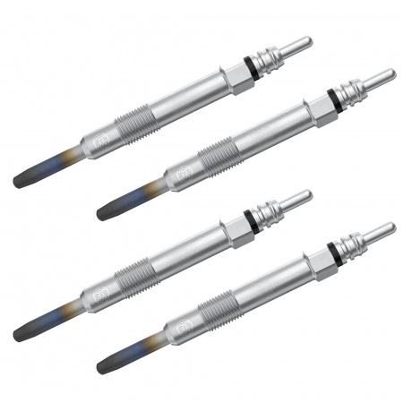 Accesorii Auto - Set 4 bujii incandescente Bosch pentru Alfa Romeo 145, 146, 147, 156, 159, 166, Fiat Brava, Bravo I, Doblo, Idea, Marea, Multipla, Punto, Sedici, Stilo, Opel Astra H, Vectra C, Zafira, Saab 9-3