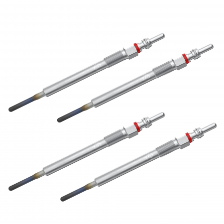 Branduri - Set 4 bujii incandescente Bosch pentru Alfa Romeo Mito, Chevrolet Aveo, Fiat 500, Doblo, Fiorino, Panda, Punto, Qubo, Ford KA, Lancia Ypsilon, Opel Astra J, Corsa D, Combo, Peugeot Bipper