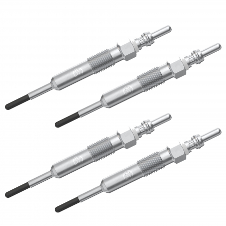 Accesorii Auto - Set 4 bujii incandescente Bosch pentru Audi A3, A4, Seat Cordoba, Ibiza, Leon, Toledo, Skoda Fabia II, Octavia II, Roomster, Superb, VW Crafter, Golf V, Passat B6, Polo, Sharan, Touareg, Transporter