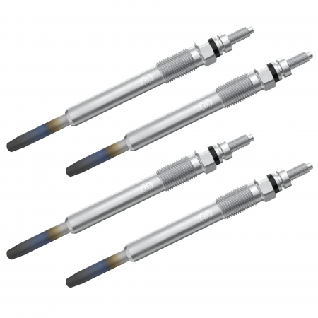 Branduri - Set 4 bujii incandescente Bosch pentru Citroen Berlingo, C4 I, C5 I, C8, Evasion, Jumper I, Jumpy I, Xantia, Xsara, Fiat Ducato, Scudo, Peugeot 106, 306, 307, 406, 607, 806, Boxer, Expert, Partner