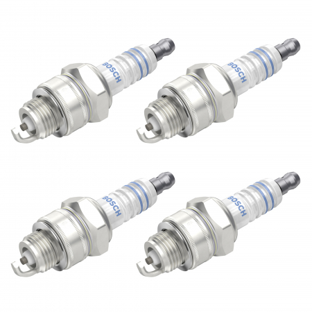 Echipamente Service - Set 4 bujii scanteie Bosch pentru Aro 10, Dacia 1100, 1210, 1300, 1310, 1410, Nova, Pick Up