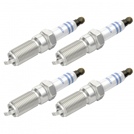 Accesorii Auto - Set 4 bujii scanteie Bosch pentru Cadillac CTS, SRX, STS, Chevrolet Captiva, Lexus LS, Mazda 5, 6, Suzuki Grand Vitara