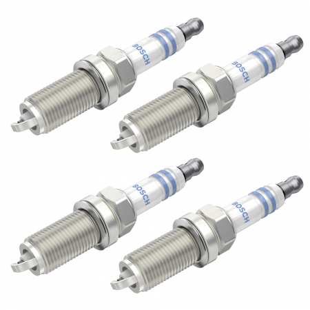 Accesorii Auto - Set 4 bujii scanteie Bosch pentru Citroen Berlingo, C1, C2, C3, C4, C5, Jumpy, Xsara, Hyundai ix35, Santa Fe, Sonata, Nissan Micra, Renault Megane, Toyota Aygo