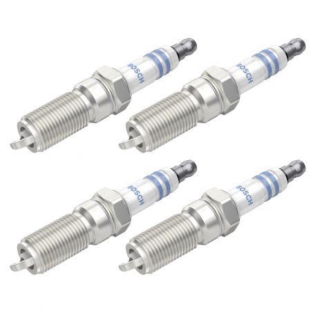 Accesorii Auto - Set 4 bujii scanteie Bosch pentru Ford Mondeo IV, Mazda 3, 5, 6, MX-5 III
