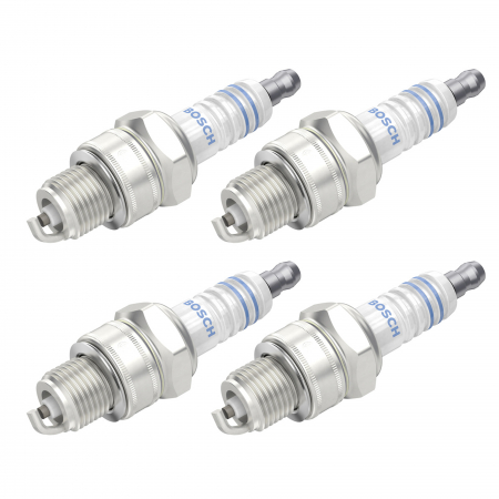 Echipamente Service - Set 4 bujii scanteie Bosch pentru Hercules, Hyosung, PGO Motorcycles, Sachs