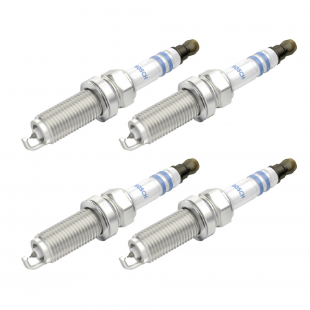 Accesorii Auto - Set 4 bujii scanteie Bosch pentru Mazda CX-5, Nissan Juke, Qashqai, X-Trail, Renault Espace, Megane, Talisman, Subaru Forester, Impreza