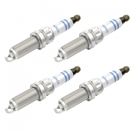 Accesorii Auto - Set 4 bujii scanteie Bosch pentru Mini Cabriolet, Clubman, Clubvan, Countryman, Paceman, Roadster