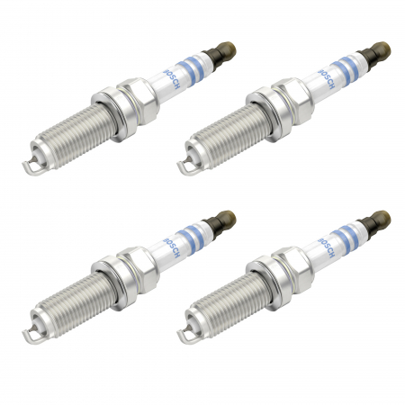 Echipamente Service - Set 4 bujii scanteie Bosch pentru Nissan Micra, Note, Qashqai, X-Trail, Renault Captur, Clio, Fluence, Laguna, Latitude, Subaru forester, Impreza, Legacy, Toyota Auris, Corolla, Rav 4, Yaris