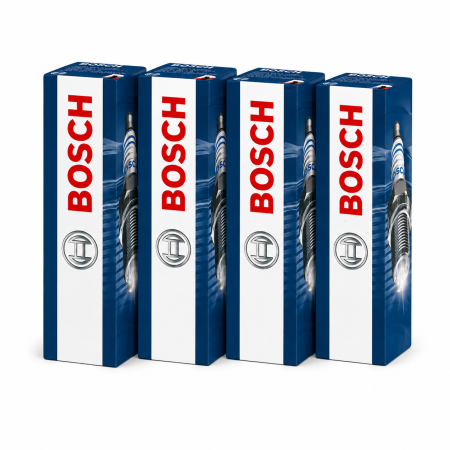Accesorii Auto - Set 4 bujii scânteie Bosch ZGR6STE2W Nickel pentru BMW Seria 5 E60 / E61 / F10 / F11