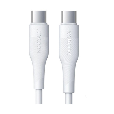 Cablu Date si Incarcare Rapida Joyroom M3, USB-C la USB-C, 60W Power Delivery, QC 3.0, 3A, Lungime 1.2m, Transfer Date 480Mbps, Alb, Compatibil Samsung, Huawei, MacBook [1]
