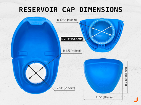Capac vas spalator parbriz Skoda, material plastic, albastru [2]