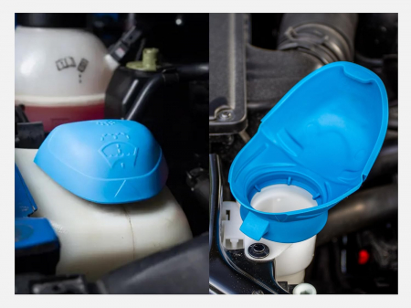 Capac vas spalator parbriz Skoda, material plastic, albastru [7]