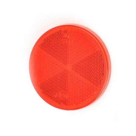 Branduri - Catadioptru rotund cu adeziv FI-61 WAS – rosu, montaj universal