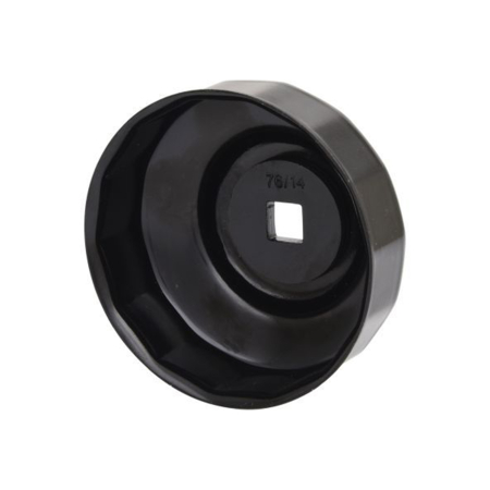 Filtre Auto - Cheie filtru ulei KS Tools 76 mm 14 laturi, pătrat 3/8" DIN3120/ISO1174