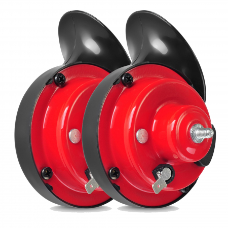 Branduri - Set 2 claxoane electromagnetice tip melc, ton inalt si jos, pentru camioane 24V 3A+3A