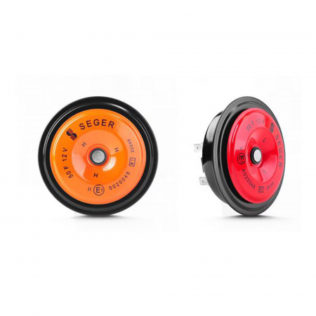 Branduri - Set 2 claxoane electromagnetice, ton inalt si ton jos, 12V 5A+5A