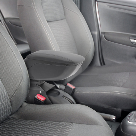 Cotieră universală auto Carguard cu suport pentru braț, montare fără șuruburi, compartiment depozitare [3]