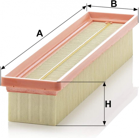 Filtru aer Mann C 3366 pentru Dacia Logan/ Sandero 1.2 16V [1]