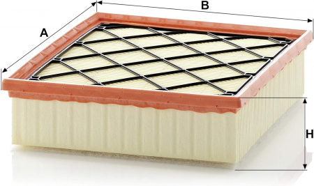 Filtru aer Mann pentru Ford Focus II, Kuga I, Mondeo IV, S-Max, Volvo C30, V70 III [1]