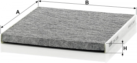 Filtru habitaclu Carbon Activ Mann pentru Toyota Camry, Lexus Rx, Gx [1]