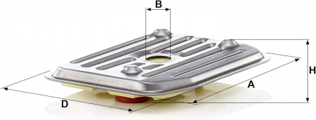 Filtru hidraulic cutie viteze automata Mann pentru Audi A3, Seat Cordoba, Ibiza II, Leon, VW Golf III, Golf IV [1]