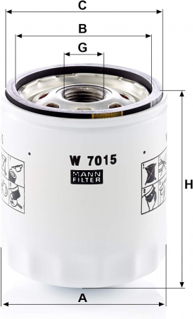 Filtru ulei Mann pentru Ford Focus II, III, Mazda CX-7 [1]