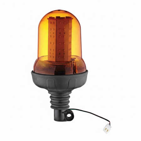 Proiectoare, Lampi & Leduri - Girofar Ayfar galben cu LED, pe țeavă (cu fir)