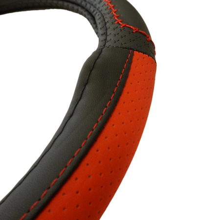 Husă Volan Umbrella Piele Ecologică - Roșu, 37-39 cm [1]